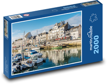 Moře - Francie, lodě  Puzzle 2000 dílků - 90 x 60 cm