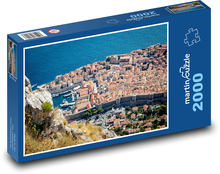 Dubrovník - Chorvatsko, moře Puzzle 2000 dílků - 90 x 60 cm