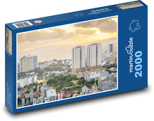 Vietnam - město, řeka Puzzle 2000 dílků - 90 x 60 cm