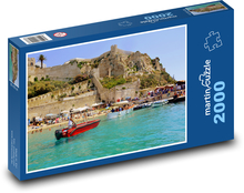 Prístav - lode, pobrežie Puzzle 2000 dielikov - 90 x 60 cm