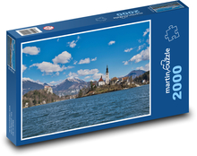 Schloss - Kirche, See Puzzle 2000 Teile - 90 x 60 cm