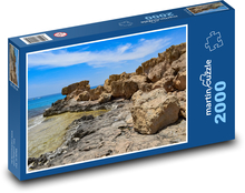 Skalnaté pobřeží - moře, oceán Puzzle 2000 dílků - 90 x 60 cm