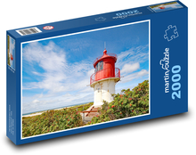 Amrum Lighthouse - maják, moře Puzzle 2000 dílků - 90 x 60 cm