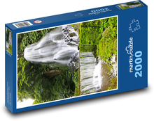 Vodopády - Azory, Portugalsko Puzzle 2000 dílků - 90 x 60 cm