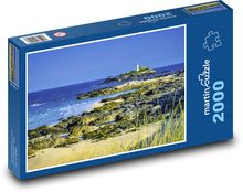 Godrevy maják, Anglie, moře Puzzle 2000 dílků - 90 x 60 cm