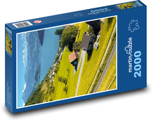 Schweiz - See, Berge Puzzle 2000 Teile - 90 x 60 cm