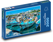 Fishing port - boats, scenery Puzzle 2000 pieces - 90 x 60 cm