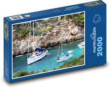 Mallorca - Španielsko, jachty Puzzle 2000 dielikov - 90 x 60 cm