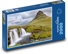 Wasserfall - Natur, Fels Puzzle 2000 Teile - 90 x 60 cm