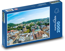 Ukrajina - Evropa, město Puzzle 2000 dílků - 90 x 60 cm