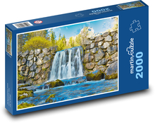 Vodopád - príroda, voda Puzzle 2000 dielikov - 90 x 60 cm