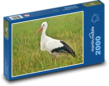 Stork - bird, field Puzzle 2000 pieces - 90 x 60 cm