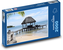 Ráj - pláž, moře Puzzle 2000 dílků - 90 x 60 cm