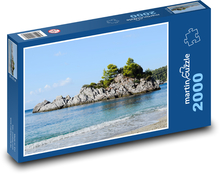 Strand - Felsen, Insel Puzzle 2000 Teile - 90 x 60 cm
