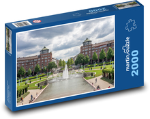 Mannheim - fontána, park Puzzle 2000 dielikov - 90 x 60 cm