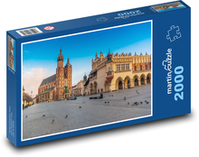Krakov - Poľsko, mesto Puzzle 2000 dielikov - 90 x 60 cm