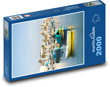 Marsaxlokk - maltský prístav Puzzle 2000 dielikov - 90 x 60 cm