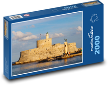 Schloss Agios Nikolaos - Mandraki, Hafen Puzzle 2000 Teile - 90 x 60 cm