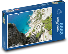 Capri - Itálie, Středozemní moře Puzzle 2000 dílků - 90 x 60 cm