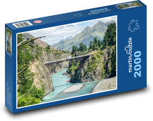 Brücke - Fluss, Landschaft Puzzle 2000 Teile - 90 x 60 cm
