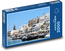 Naxos - Grécko, prístav Puzzle 2000 dielikov - 90 x 60 cm