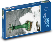 Lighthouse - ocean, waves Puzzle 2000 pieces - 90 x 60 cm