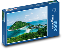 Ostrovy - pláž, moře Puzzle 2000 dílků - 90 x 60 cm