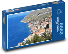 Port - wybrzeże, miasto Puzzle 2000 elementów - 90x60 cm