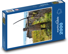 Lukostřelec - socha, pobřeží Puzzle 2000 dílků - 90 x 60 cm