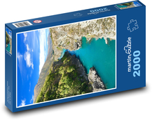 Góra - rzeka, lasy Puzzle 2000 elementów - 90x60 cm