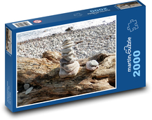 Steinhügel - Ufer, Baum Puzzle 2000 Teile - 90 x 60 cm