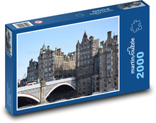Edinburgh - historické centrum, most Puzzle 2000 dielikov - 90 x 60 cm