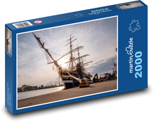 Plachetnica - Hamburg, loď Puzzle 2000 dielikov - 90 x 60 cm