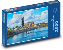 Magdeburk - Sasko-anhaltsko, Německo Puzzle 2000 dílků - 90 x 60 cm