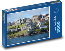 Pejzaż - miasto, wybrzeże Puzzle 2000 elementów - 90x60 cm