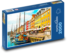 Kodaň - mesto Dánsko Puzzle 2000 dielikov - 90 x 60 cm