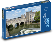 Anglie - most, řeka Puzzle 2000 dílků - 90 x 60 cm