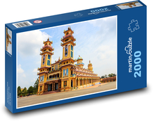 Chrám - Vietnam, mesto Puzzle 2000 dielikov - 90 x 60 cm