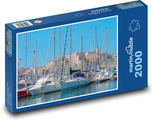 Marseille - přístav, lodě Puzzle 2000 dílků - 90 x 60 cm