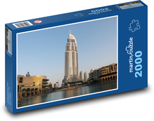 Dubaj - dom towarowy, mesto.jpg Puzzle 2000 elementów - 90x60 cm