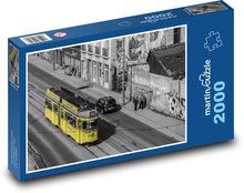 Miasto - tramwaj, transport Puzzle 2000 elementów - 90x60 cm