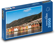 Nórsko - Bergen, pobrežie Puzzle 2000 dielikov - 90 x 60 cm