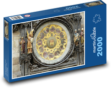 Praga - zegar astronomiczny, zabytkowe centrum Puzzle 2000 elementów - 90x60 cm