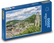 Švýcarsko - panorama, město Puzzle 2000 dílků - 90 x 60 cm