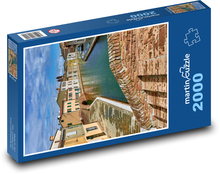 Budynek - most łukowy, przyroda Puzzle 2000 elementów - 90x60 cm