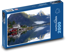 Fjordreflexion, Norwegen Puzzle 2000 Teile - 90 x 60 cm