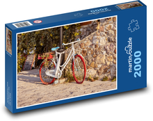 Fahrrad mit roten Rädern Puzzle 2000 Teile - 90 x 60 cm