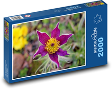 Fioletowy stożkowy Puzzle 2000 elementów - 90x60 cm