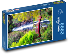 Bridge at the waterfall Puzzle 2000 pieces - 90 x 60 cm