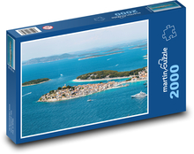 Chorvátsko - mesto v mori Puzzle 2000 dielikov - 90 x 60 cm
